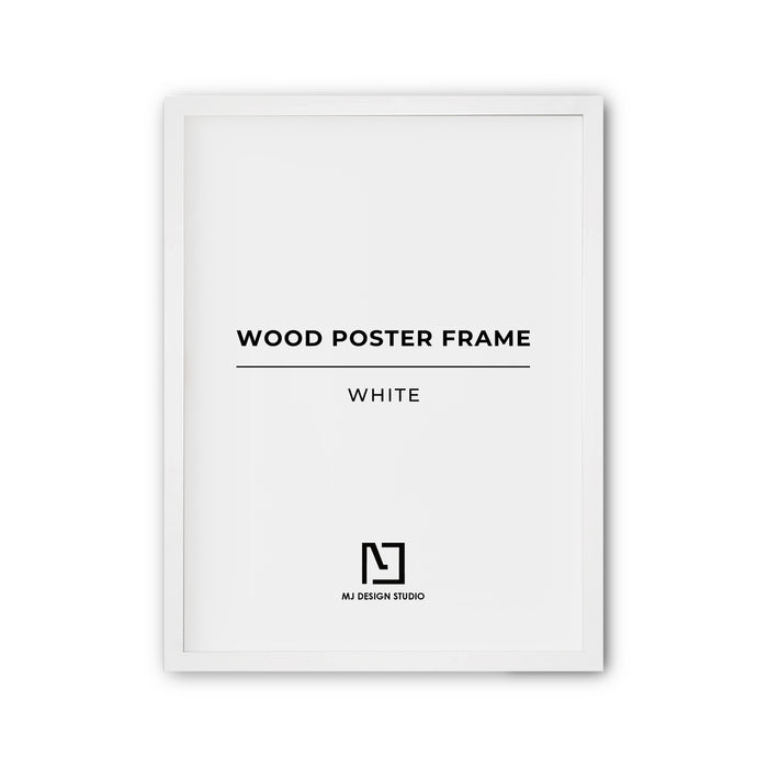 White Wood Poster Frame