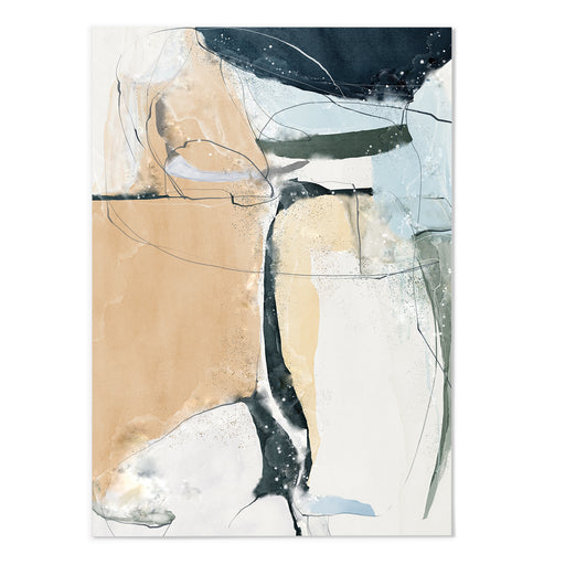 Colourful Abstract Shape III Art Print - MJ Design Studio