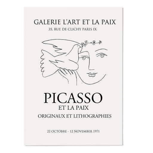 Picasso Line Sketch Art Print - MJ Design Studio