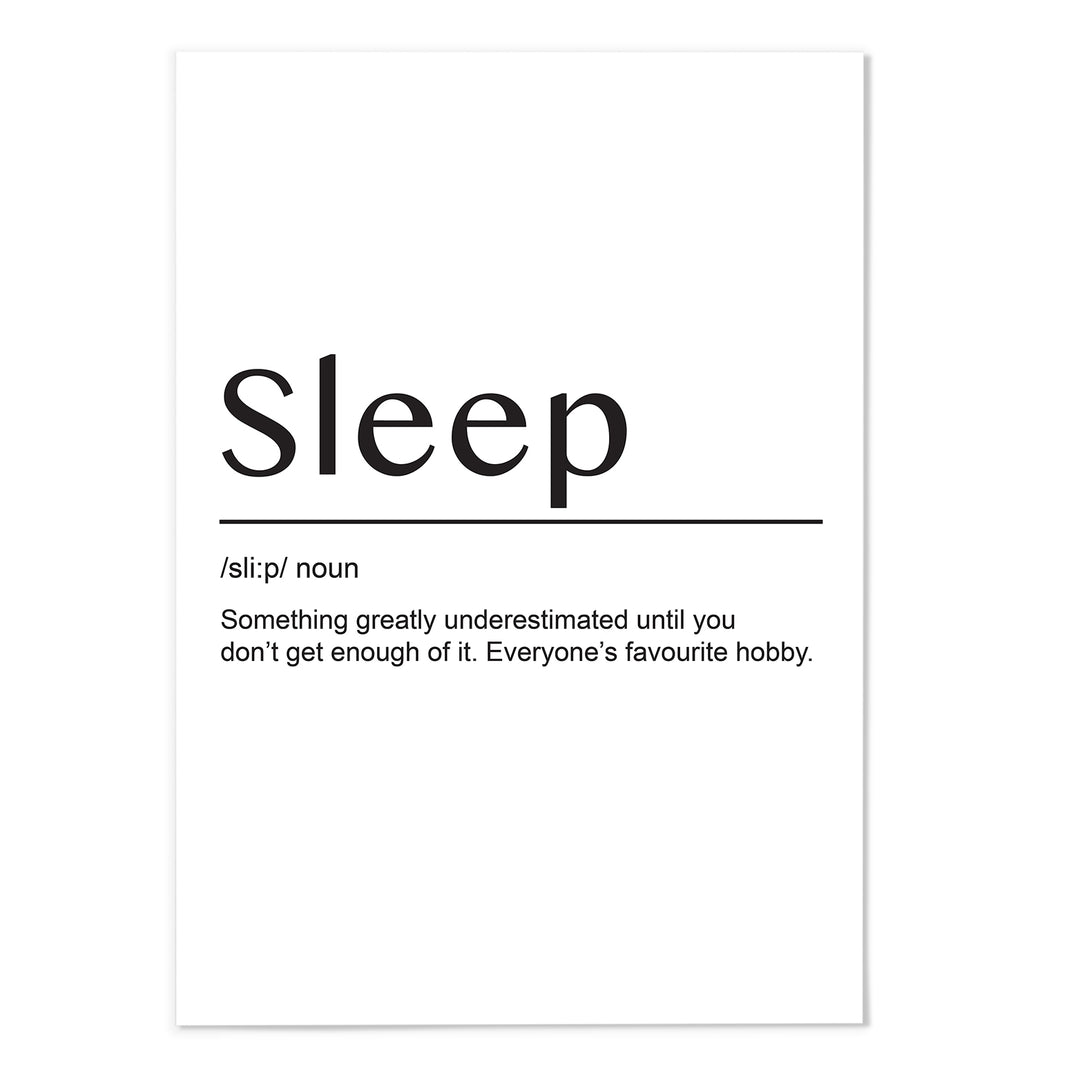 Sleep Art Print - MJ Design Studio