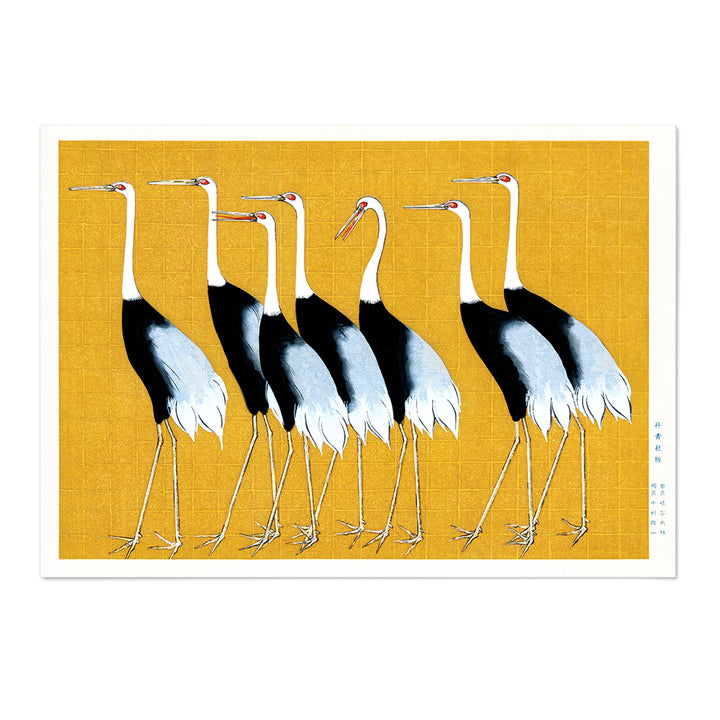 Red Crown Crane Art Print - MJ Design Studio