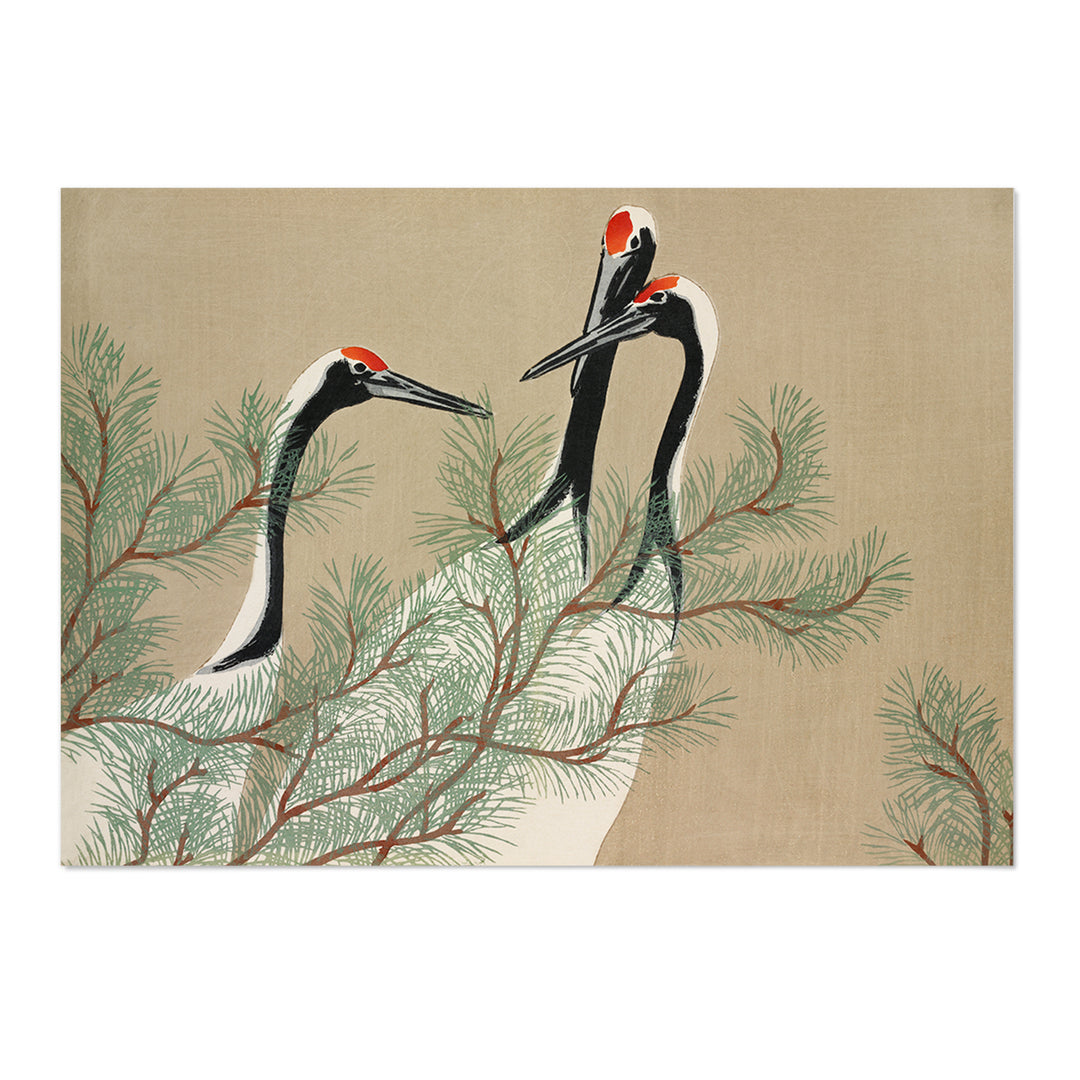 Cranes from Momoyogusa Art Print