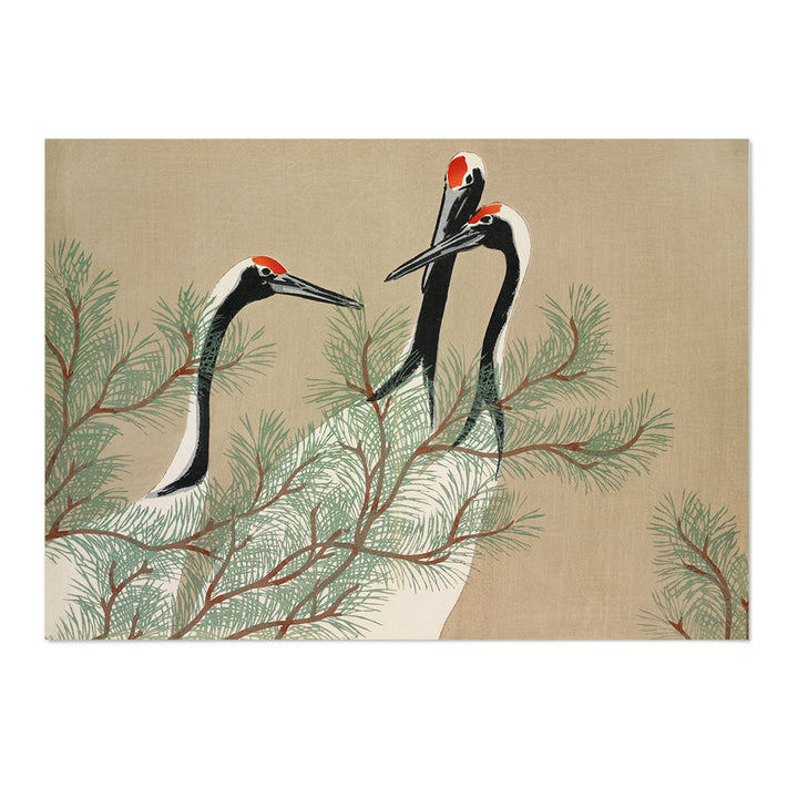 Cranes from Momoyogusa Art Print