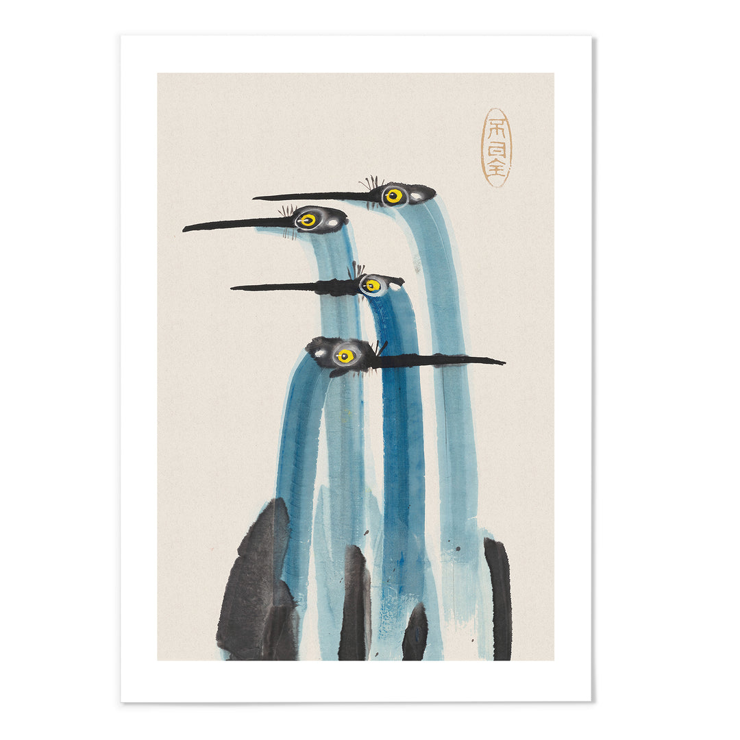 Blue Crane Art Print