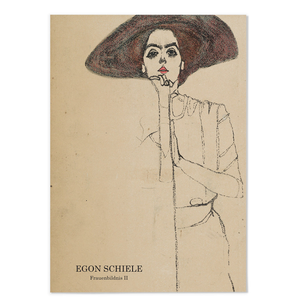 Egon Schiele Frauenbildnis II  Art Print