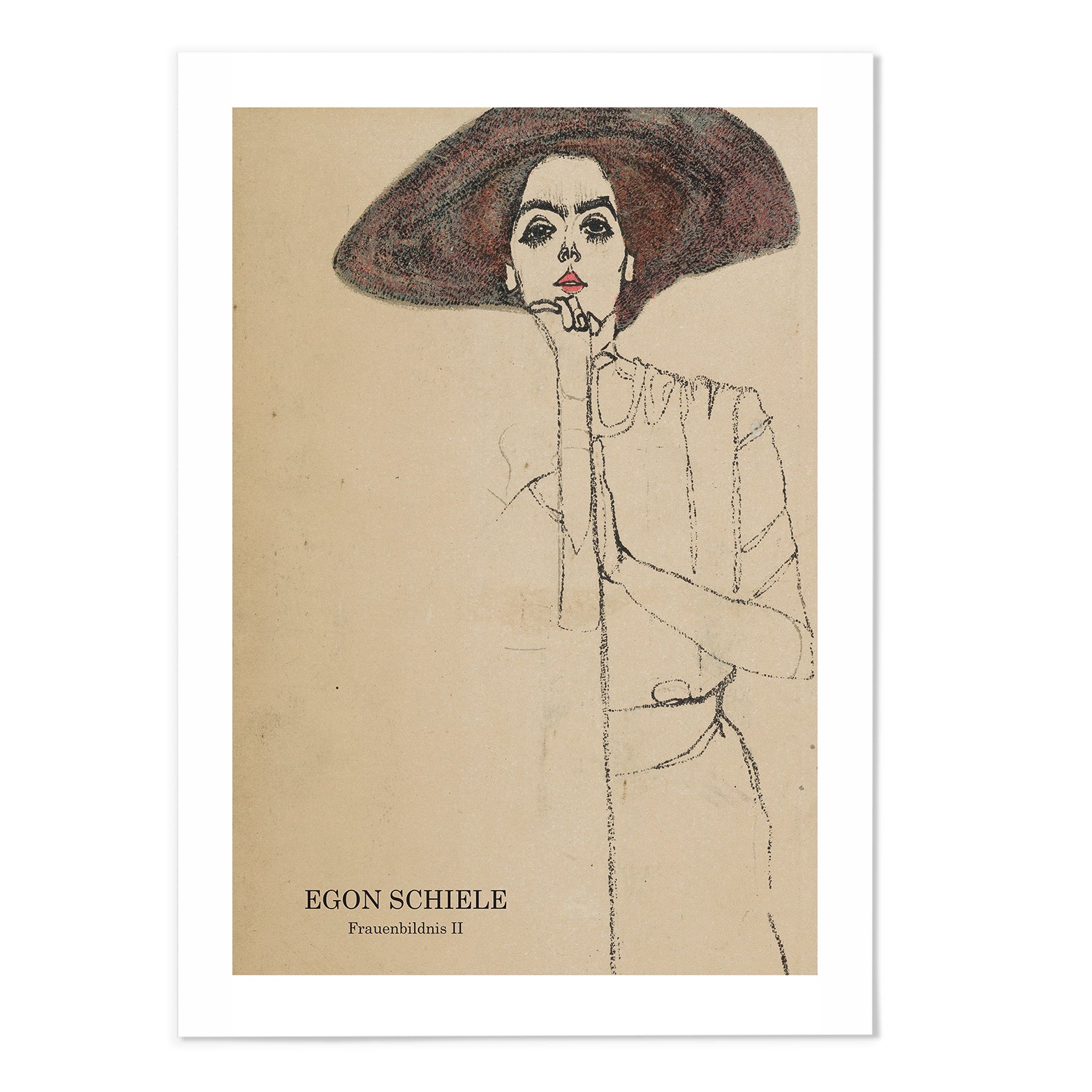 Egon Schiele Frauenbildnis II  Art Print