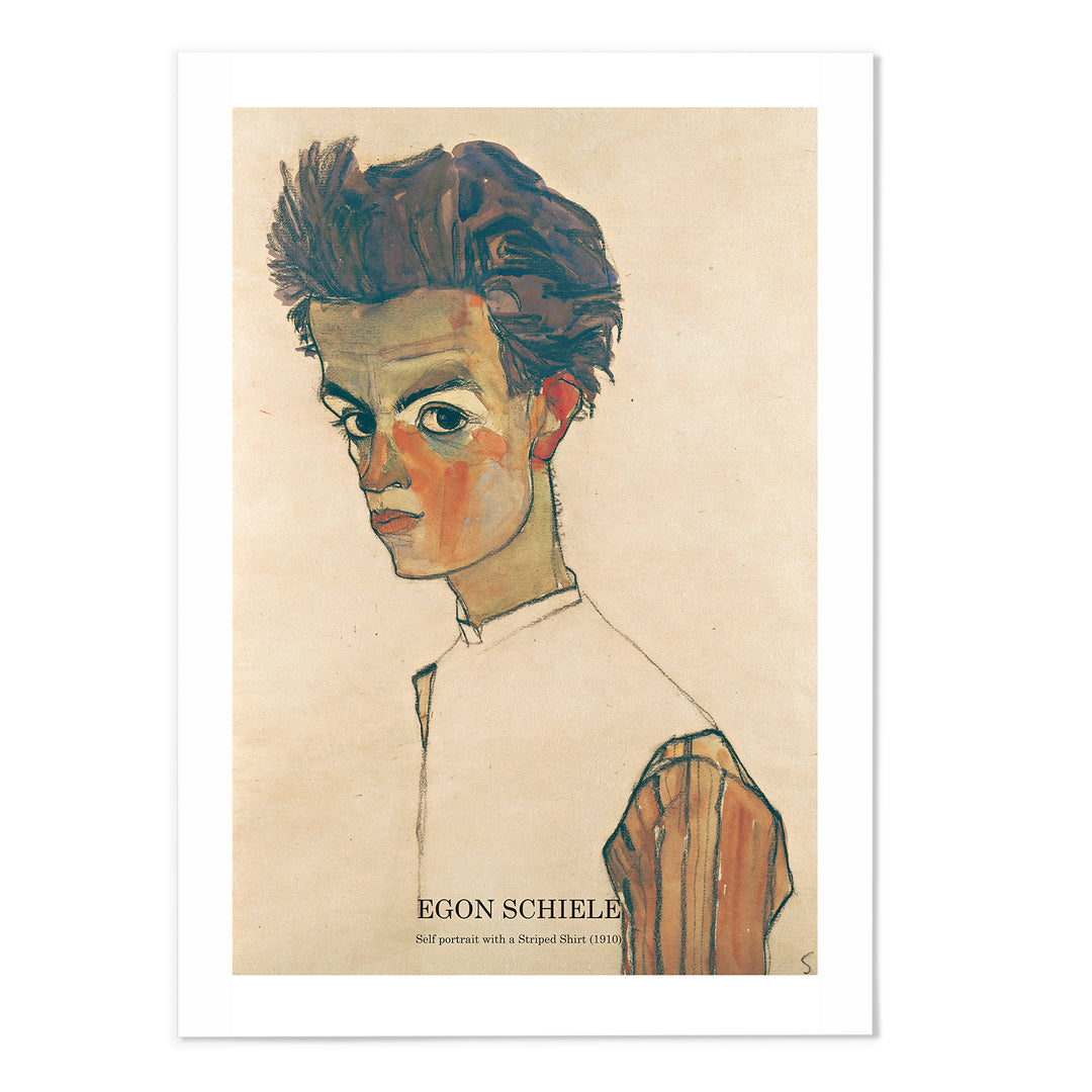 Egon Schiele Self Portrait Art Print