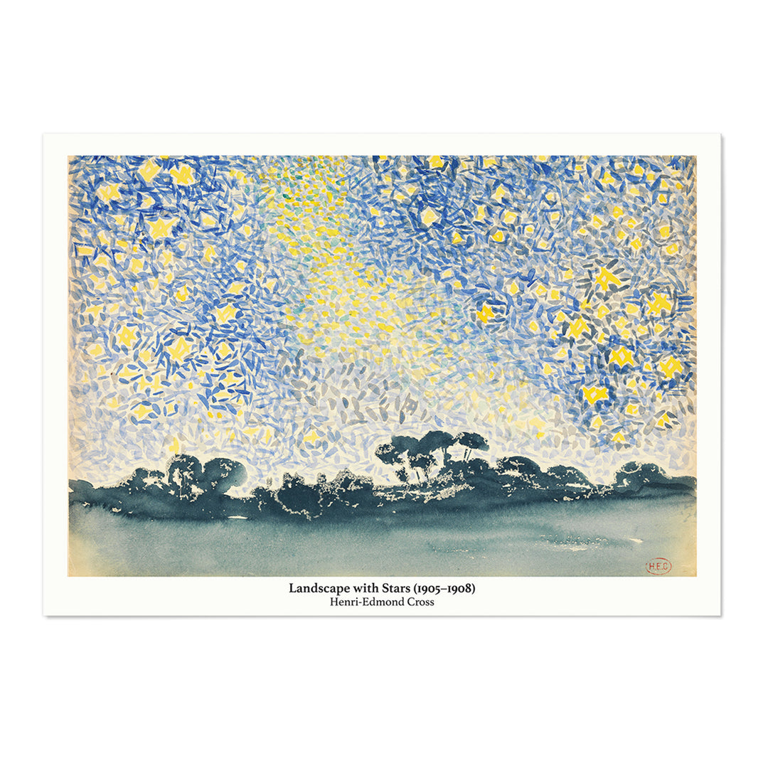 Landscape with Stars Art Print