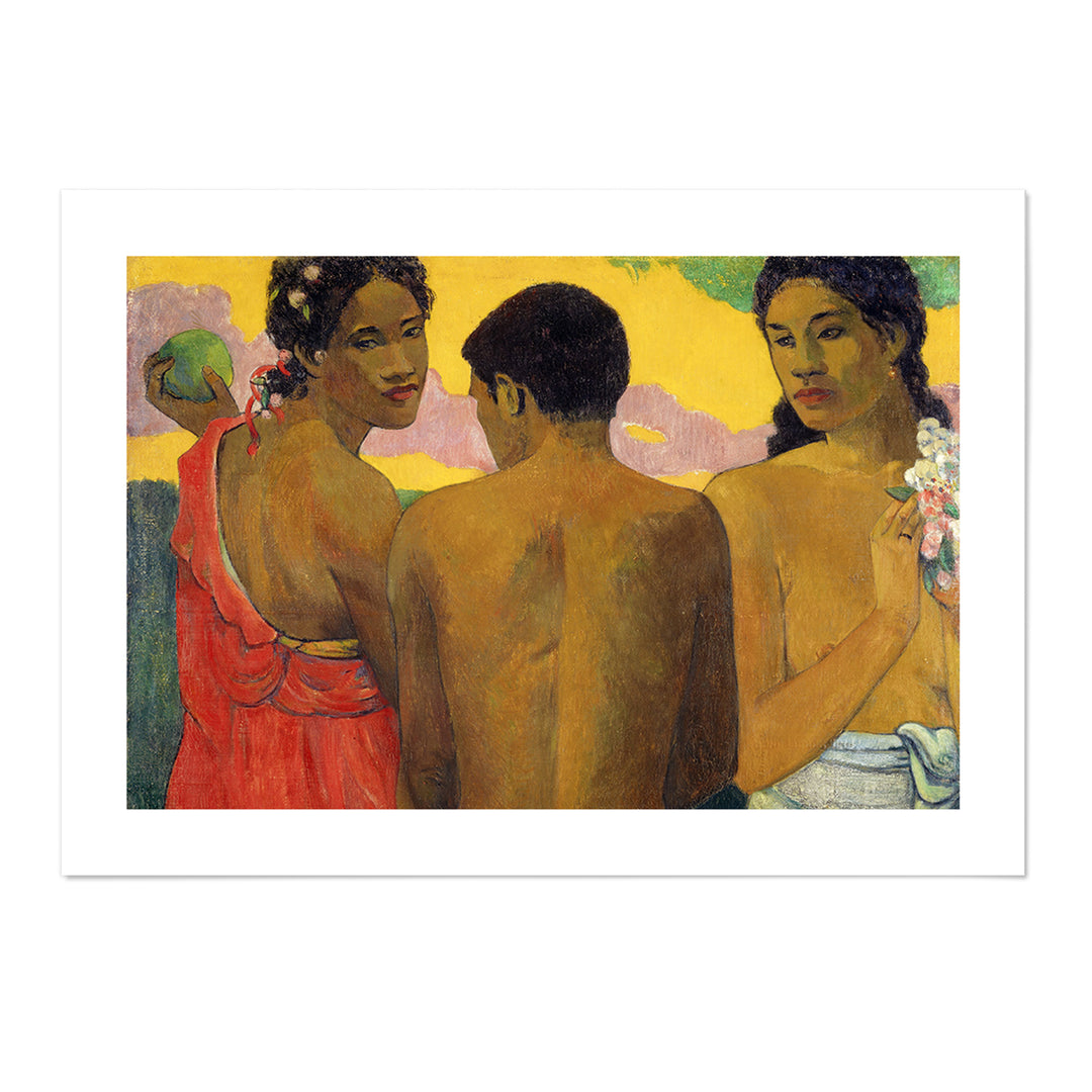 Three Tahitians Gauguin Art Print