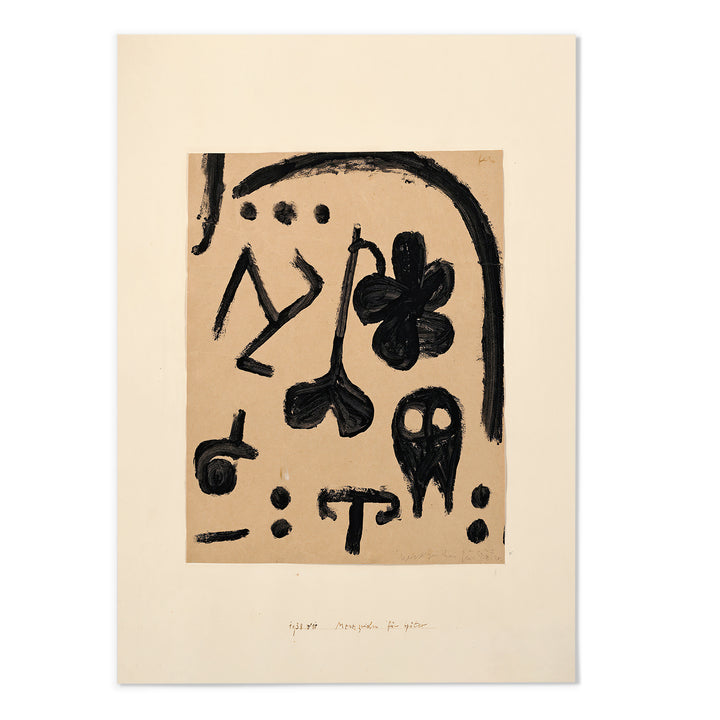 Paul Klee Merkzeichen für später Art Print