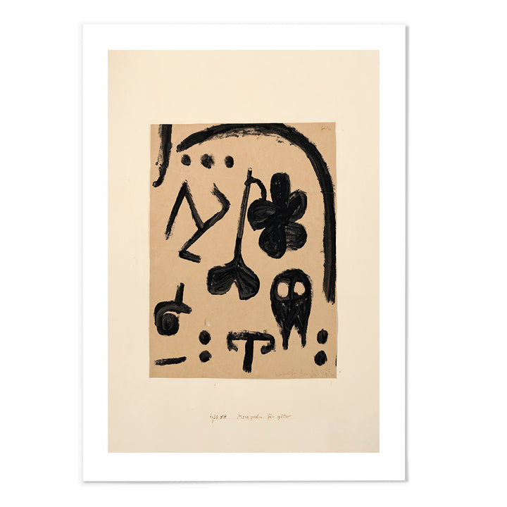 Paul Klee Merkzeichen für später Art Print