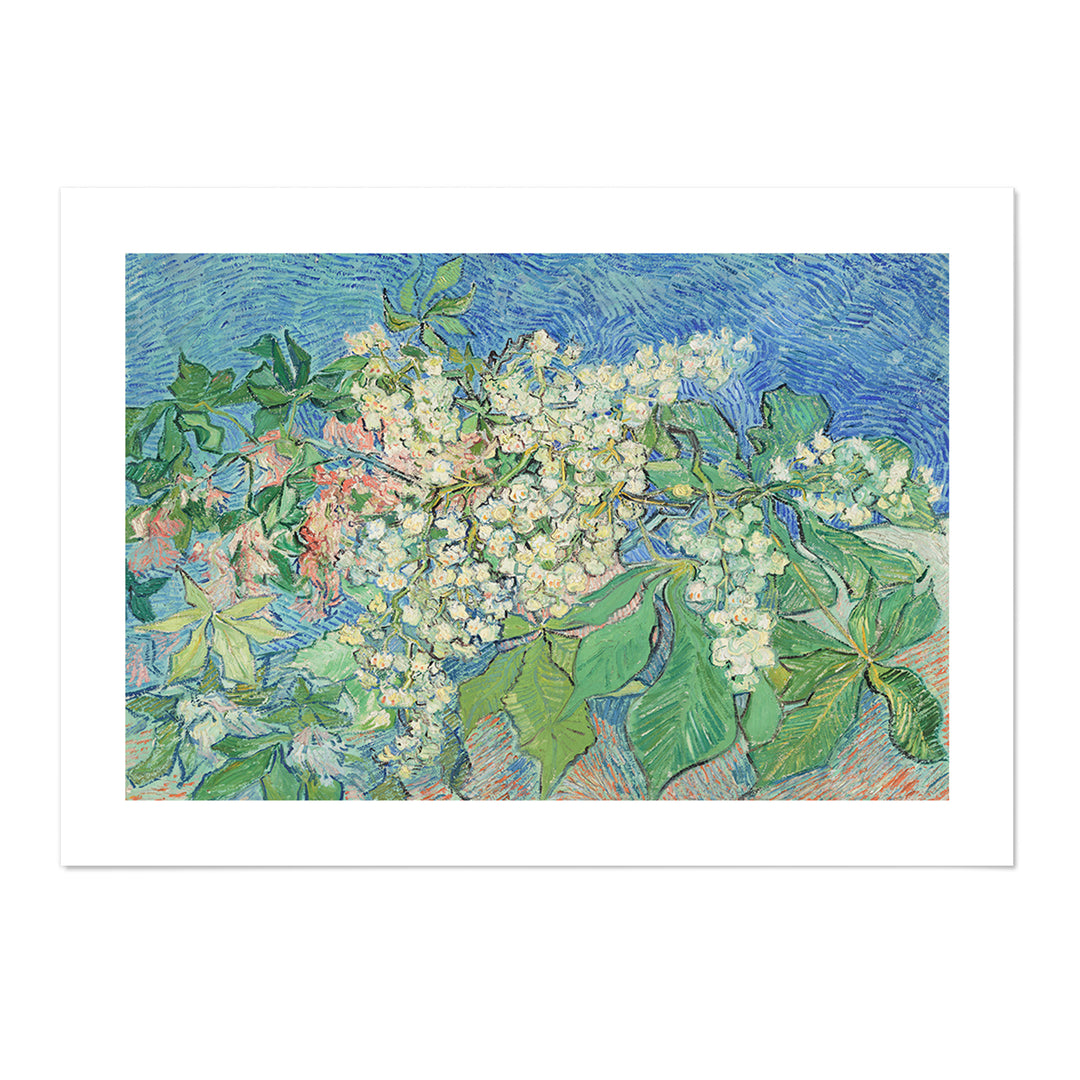 Blossoming Chestnut Branches Art Print