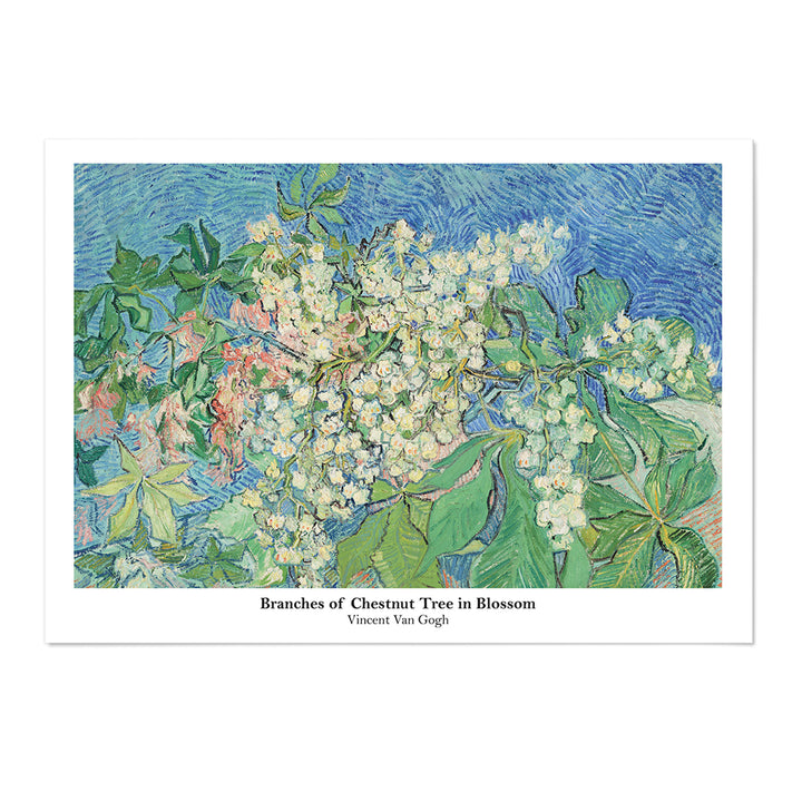 Blossoming Chestnut Branches Art Print