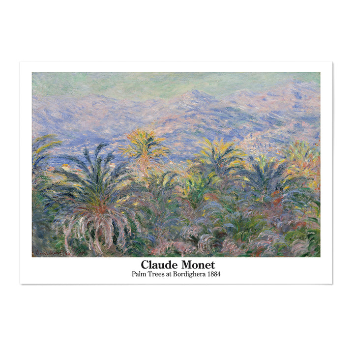 Palm Trees at Bordighera Art Print