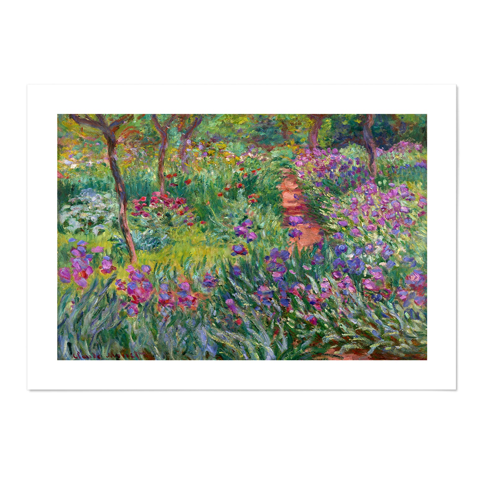 Monet The Artist's Garden At Giverny Art Print - MJ Design Studio
