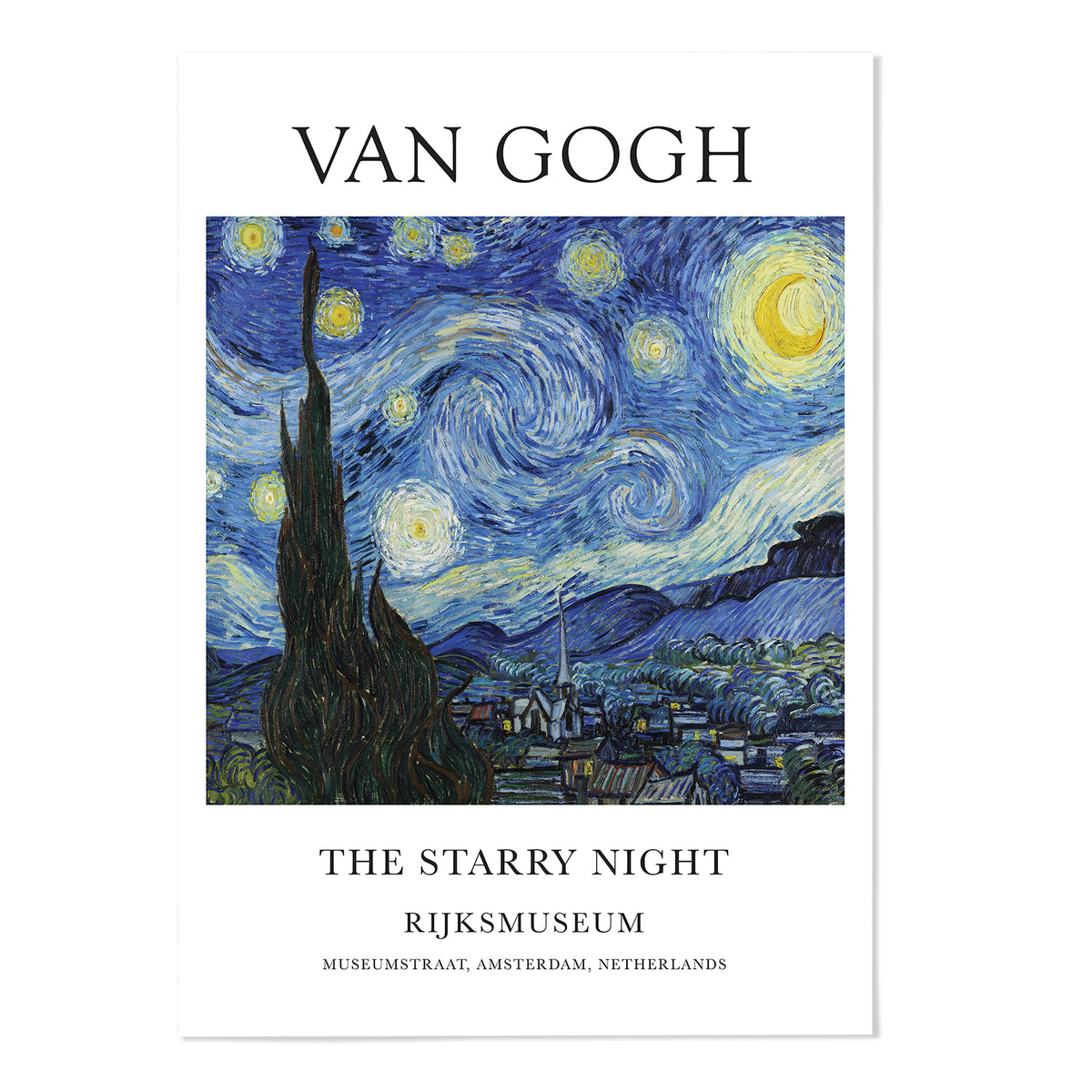 The Starry Night Text Version — MJ Design Studio