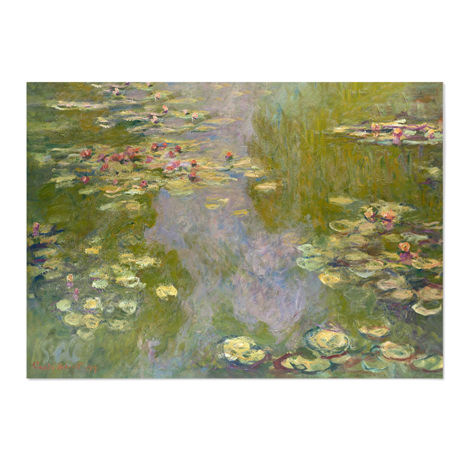 Monet Water Lilies 1918 Art Print