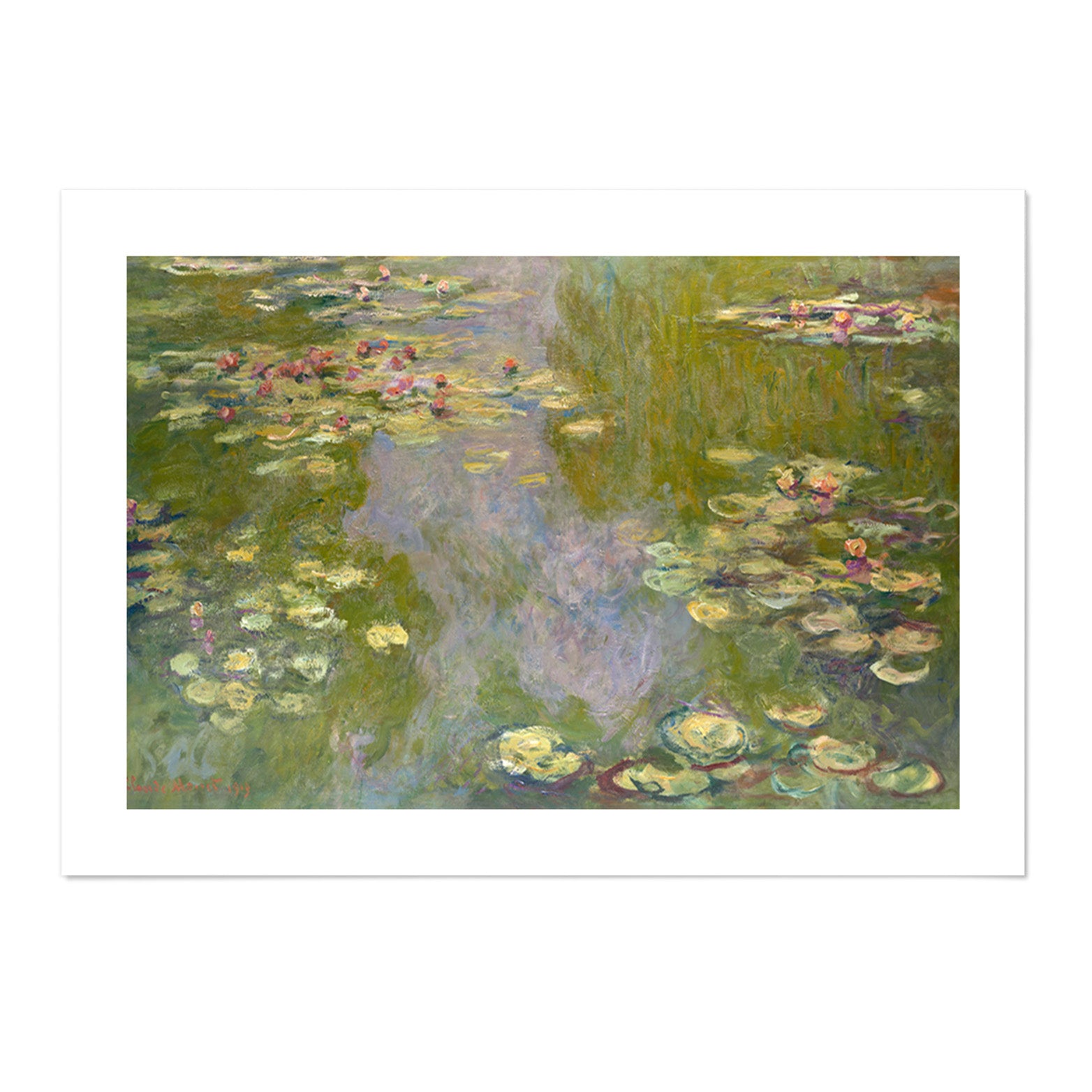 Monet Water Lilies 1918 Art Print