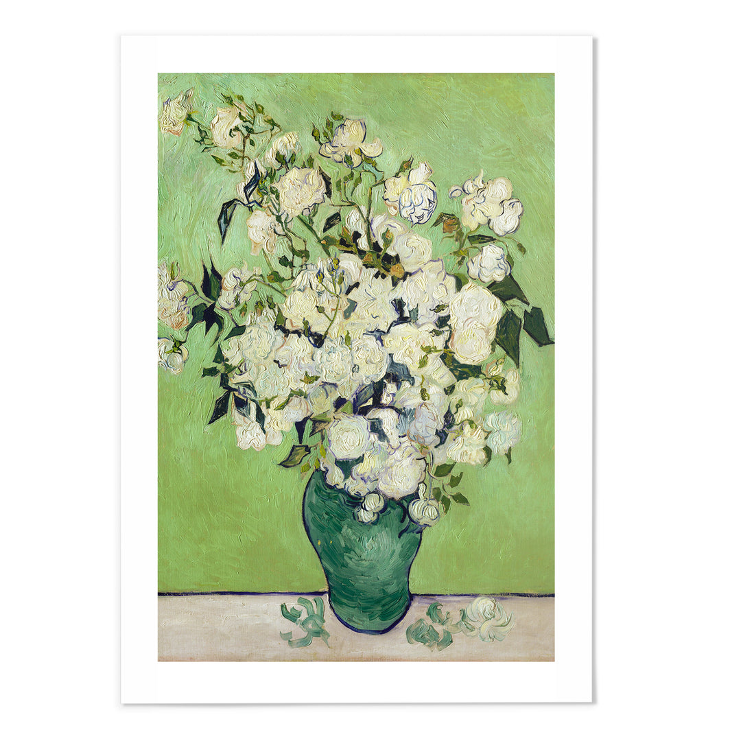 A Vase of Roses Van Gogh Art Print