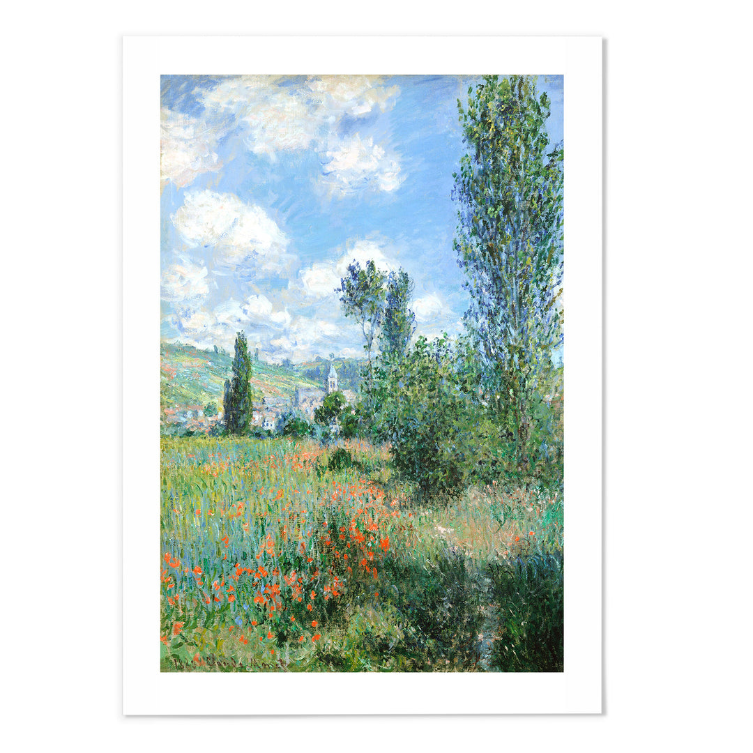 Monet View of Vétheuil 1880 Art Print