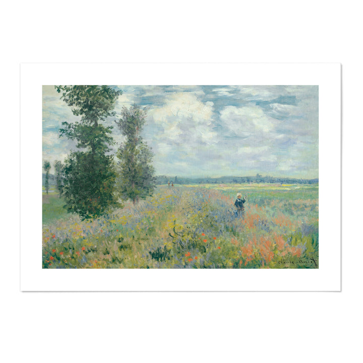 Monet Poppy Fields near Argenteuil 1875 Art Print
