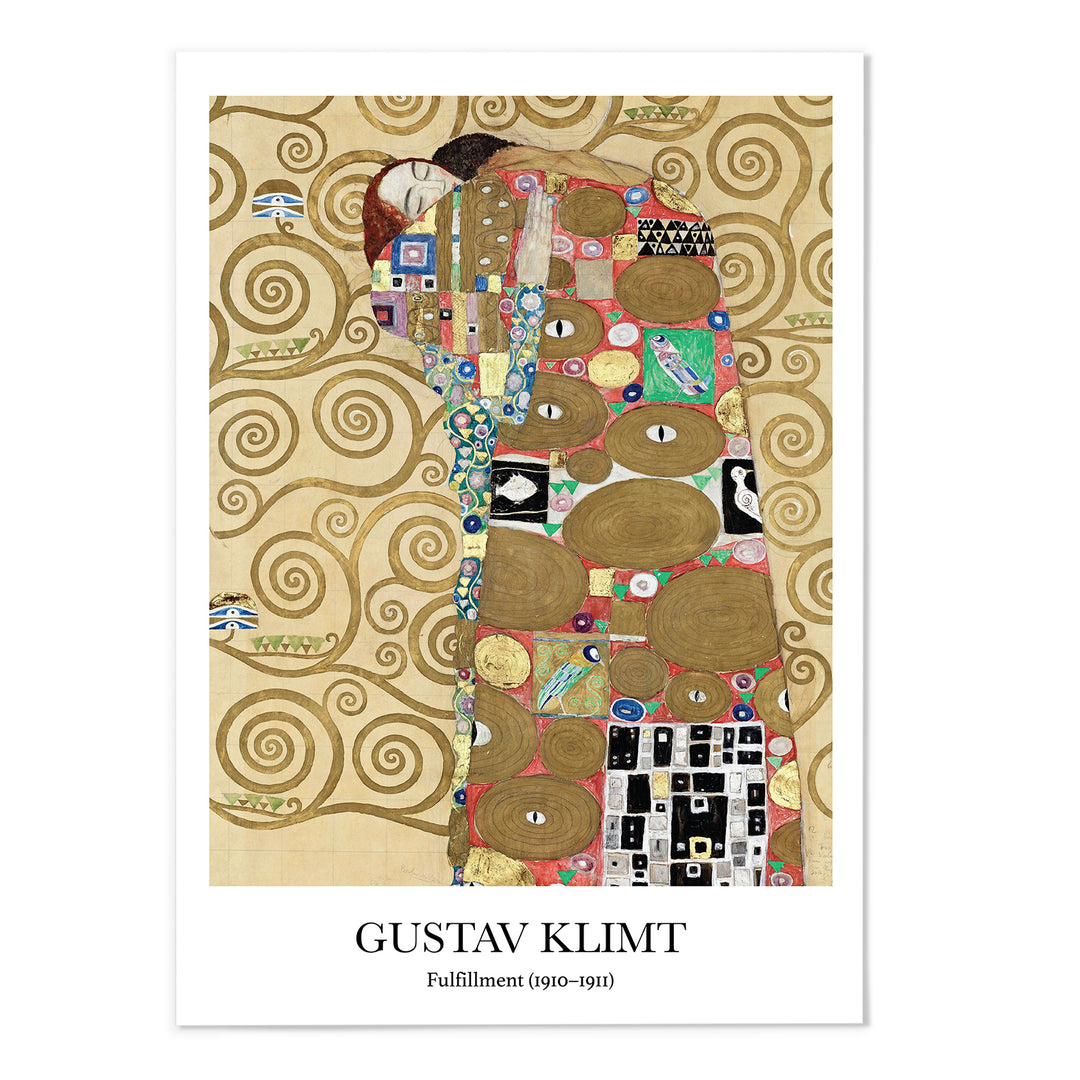 Fulfillment Gustav Klimt Art Print