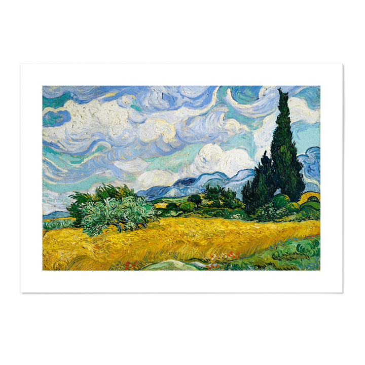Van Gogh Wheat Field with Cypresses Art Print