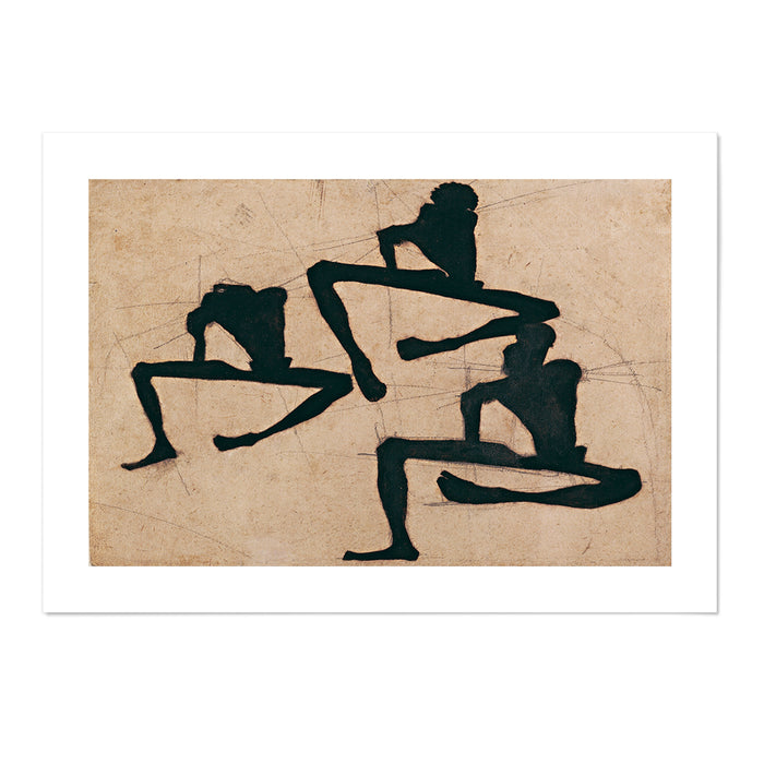 Egon Schiele Composition with Three Male