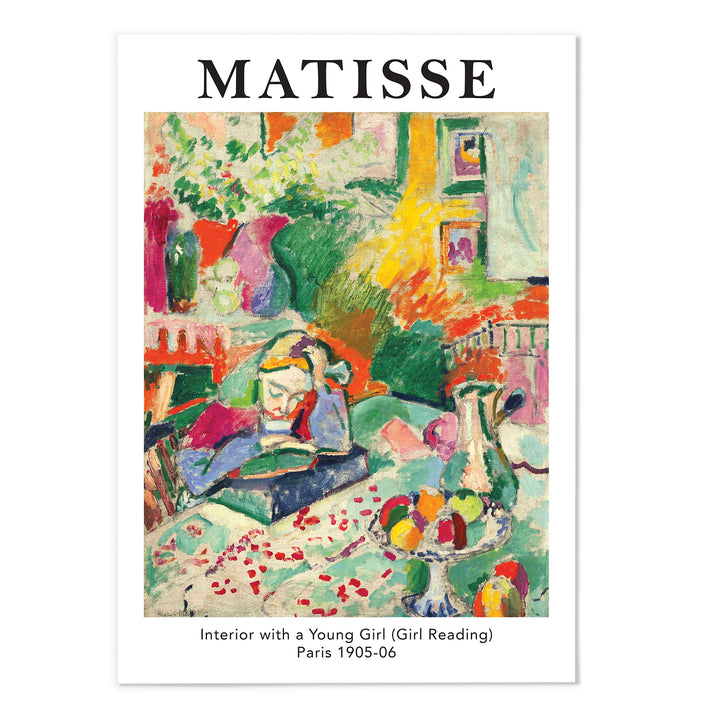 Henri Matisse Girl Reading Art Print