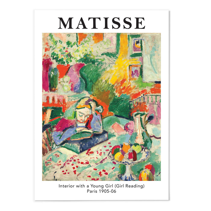 Henri Matisse Girl Reading Text Version