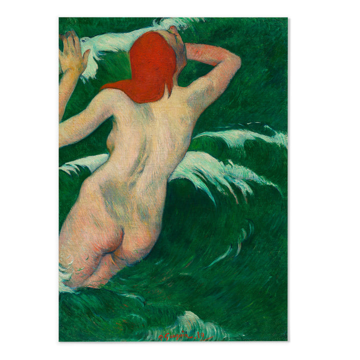 Paul Gauguin In the Waves Art Print