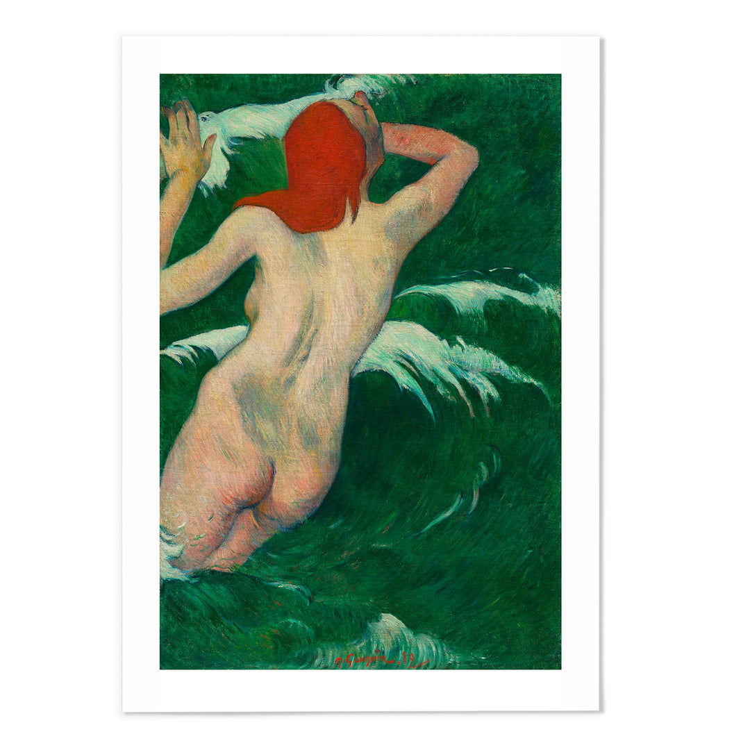 Paul Gauguin In the Waves Art Print