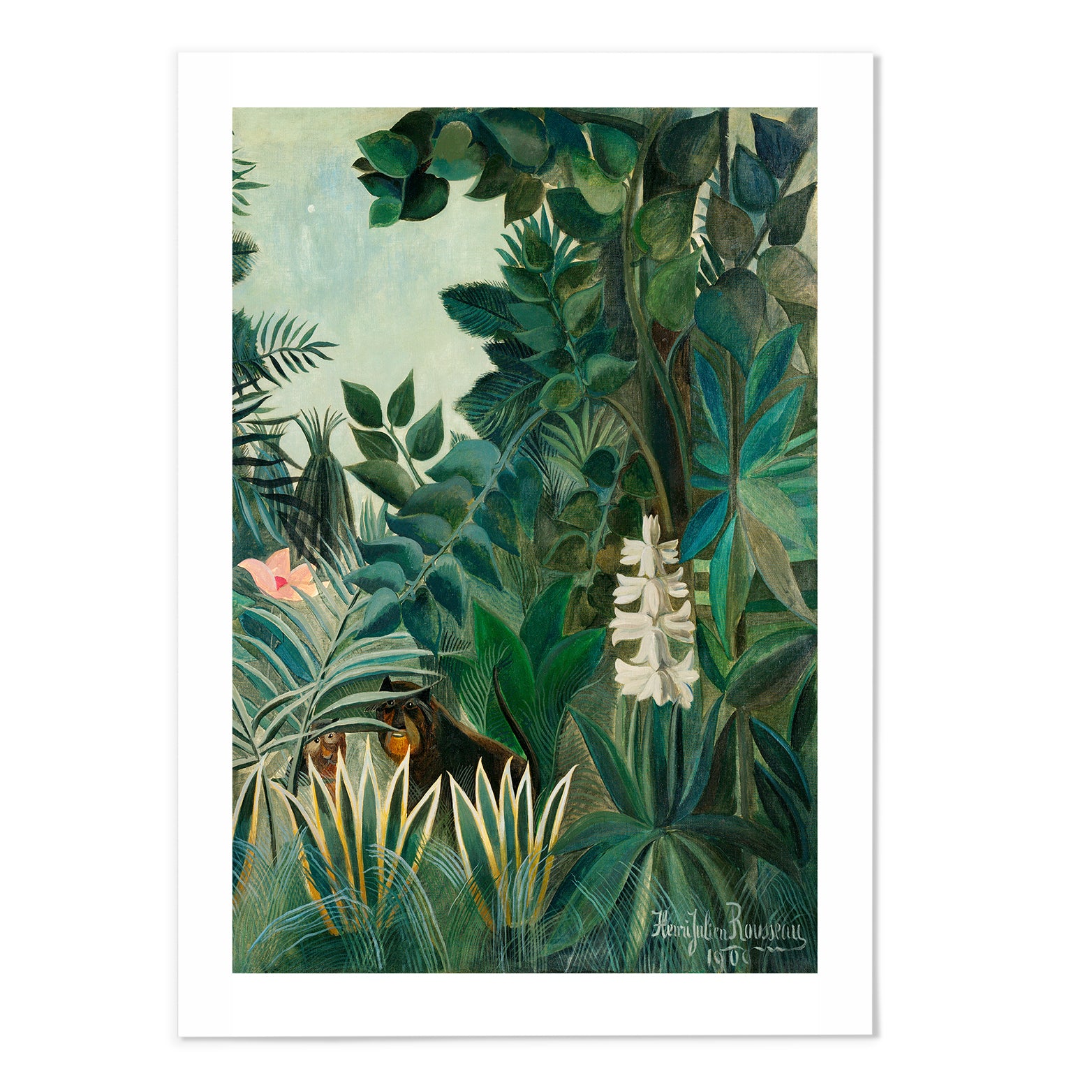 The Equatorial Jungle Henri Rousseau Art Print