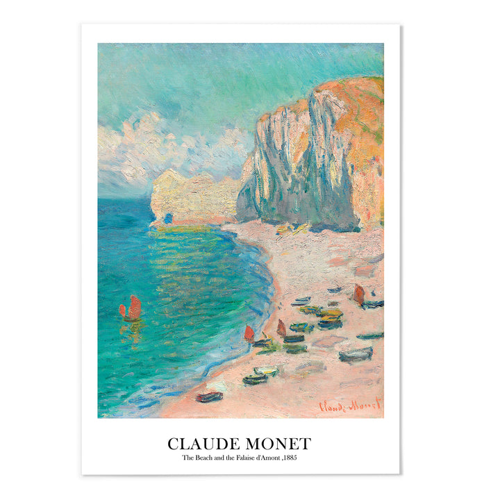 The Beach and the Falaise d'Amont Art Print