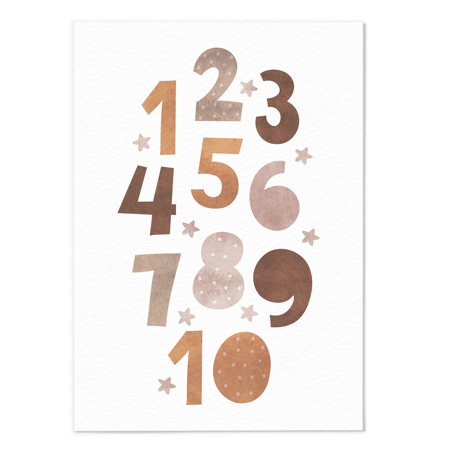 Numbers Learning Art Print
