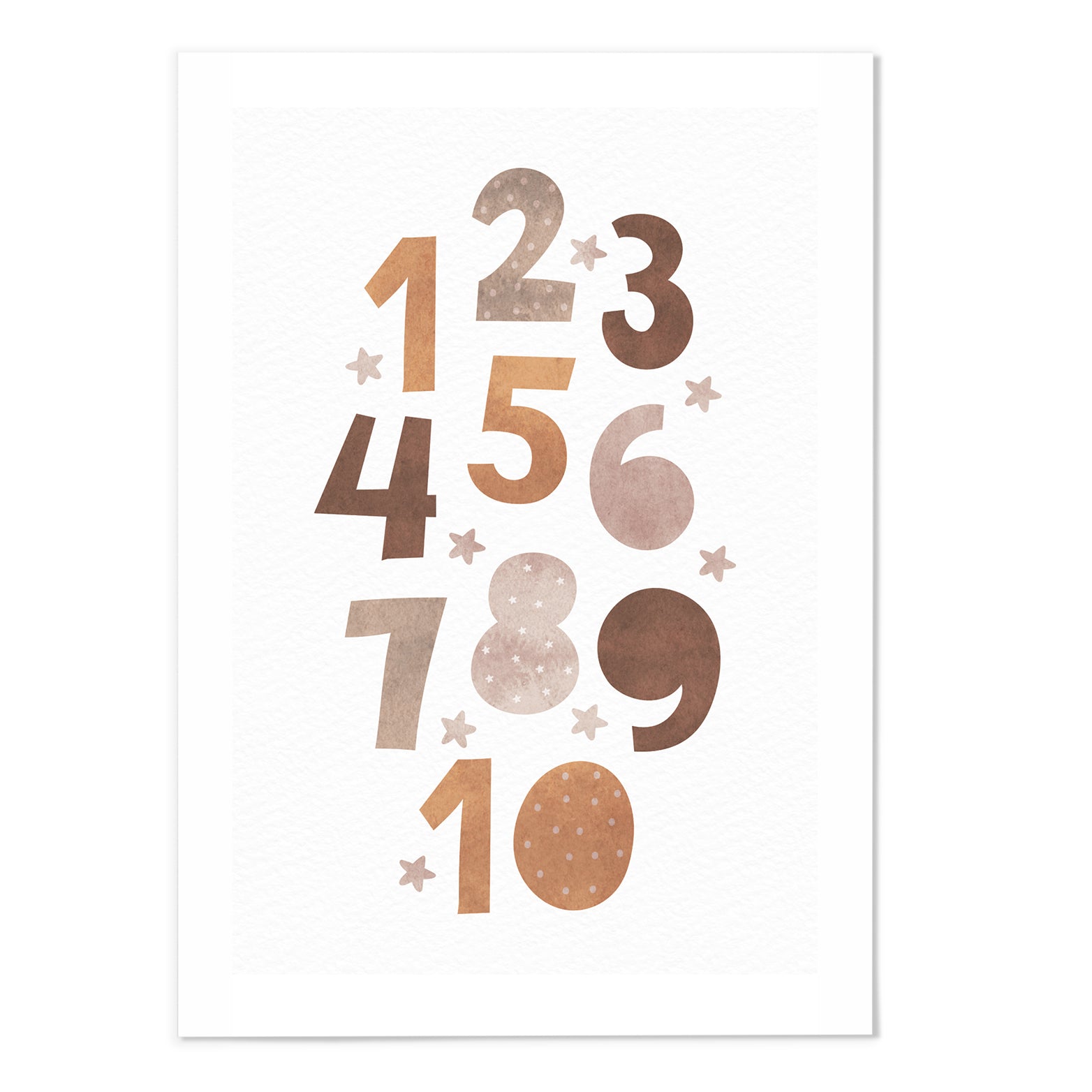 Numbers Learning Art Print