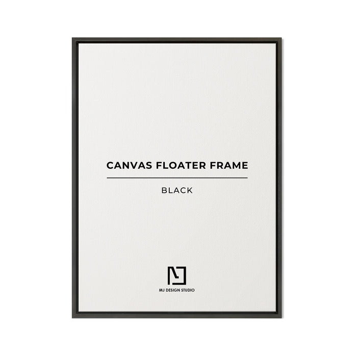 Black Wood Canvas Floater Frame