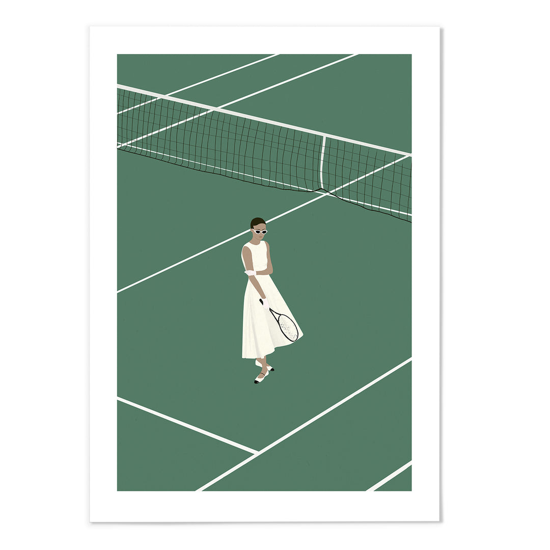 Grace on the Court Art Print