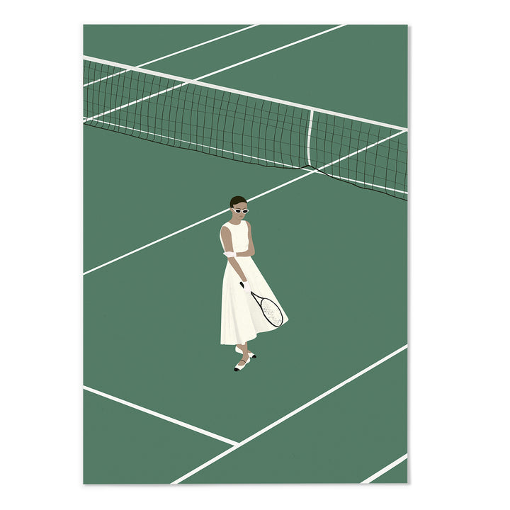 Grace on the Court Art Print