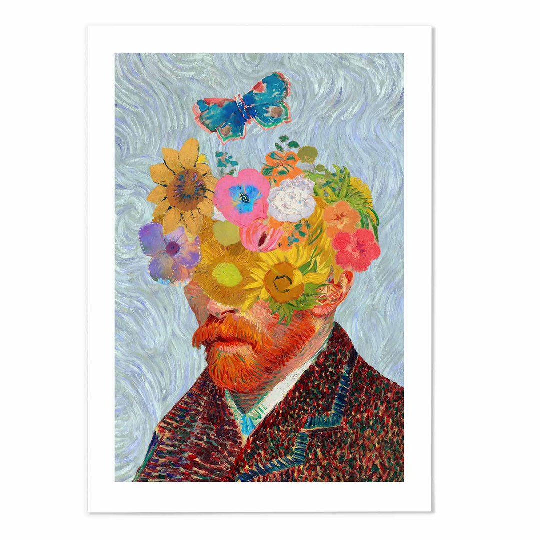 Floral Van Gogh Art Print