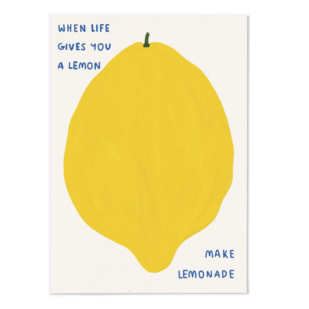 Lemon Quote Art Print