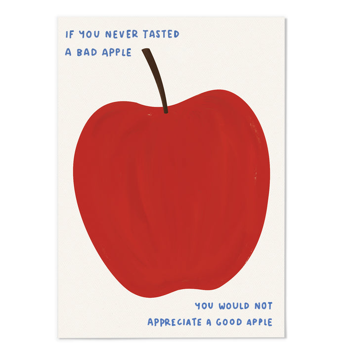 Apple Quote Art Print