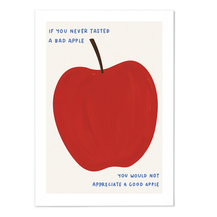 Apple Quote Art Print