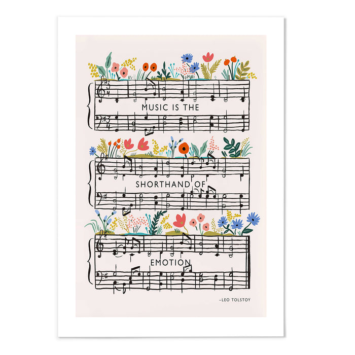 Music is the shorthand of emotion