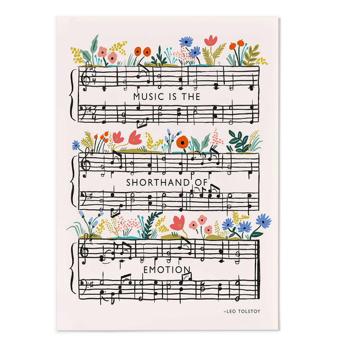 Music is the shorthand of emotion