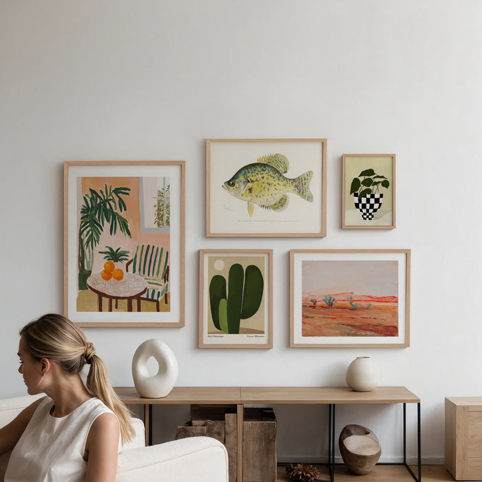 Soft Contrast Gallery Wall