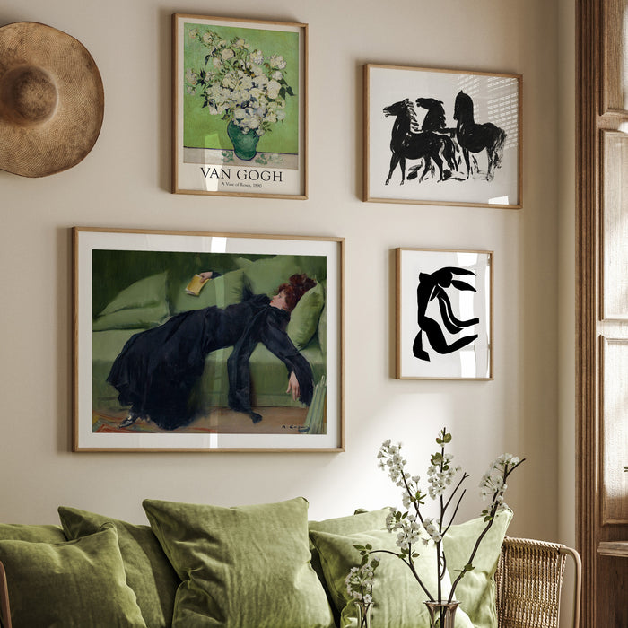 Green Gallery Wall