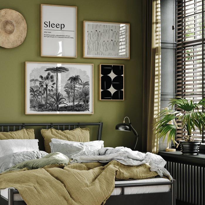 Monochrome Jungle Gallery Wall