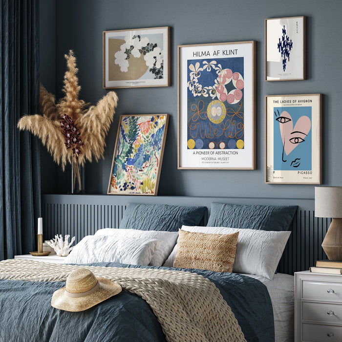 Mystic Blue Hues Gallery Wall