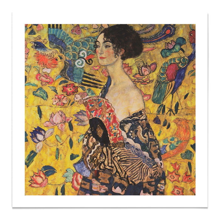 Woman with fan